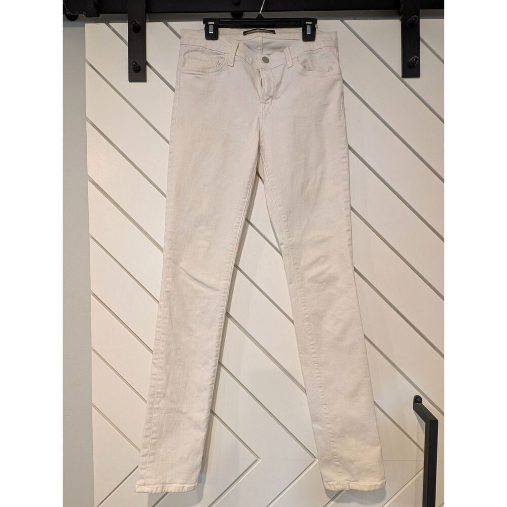 J Brand White Skinny Jeans Size 27 - Picture 2 of 8